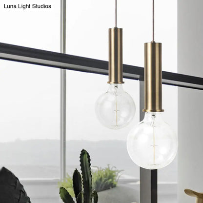 Mini Hanging Macaron Loft Metal Pendant Light - Single Light in Black/Blue/Pink/White - Perfect for Cafes