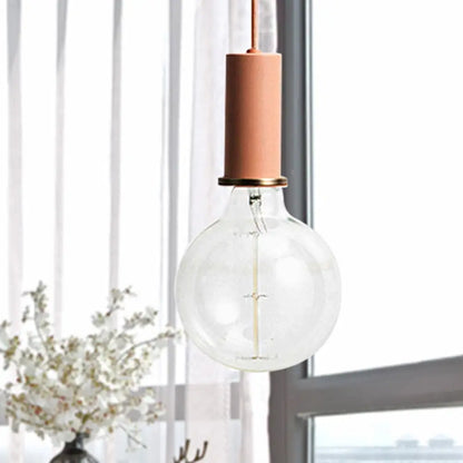 Mini Hanging Macaron Loft Metal Pendant Light - Single Light in Black/Blue/Pink/White - Perfect for Cafes