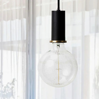 Mini Hanging Macaron Loft Metal Pendant Light - Single Light in Black/Blue/Pink/White - Perfect for Cafes