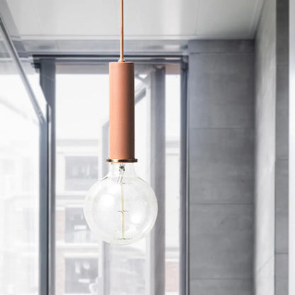 Mini Hanging Macaron Loft Metal Pendant Light - Single Light in Black/Blue/Pink/White - Perfect for Cafes