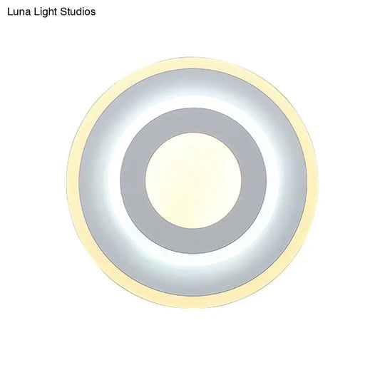 DecorBites™ DecorBites™ Minimal Acrylic LED Wall Sconce Light - Round/Square, Energy-Saving, White/Warm Lighting