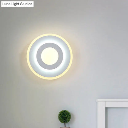 DecorBites™ DecorBites™ Minimal Acrylic LED Wall Sconce Light - Round/Square, Energy-Saving, White/Warm Lighting