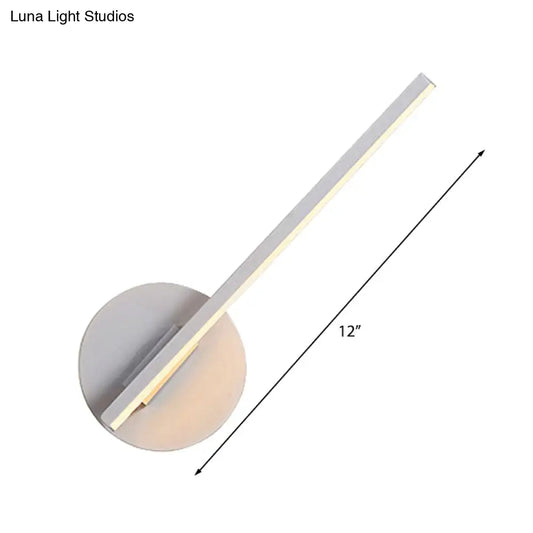 DecorBites™ DecorBites™ Minimal Black/White Linear LED Wall Lamp for Bedroom with Warm/White Light