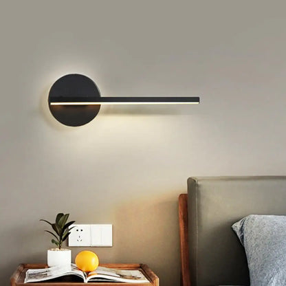 DecorBites™ DecorBites™ Minimal Black/White Linear LED Wall Lamp for Bedroom with Warm/White Light