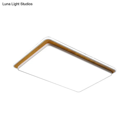 DecorBites™ DecorBites™ Minimal LED Metal Flush Mount Ceiling Lamp in Black/White - White/Warm Light