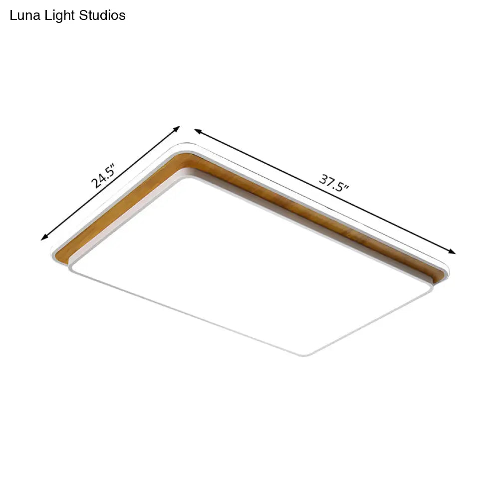 DecorBites™ DecorBites™ Minimal LED Metal Flush Mount Ceiling Lamp in Black/White - White/Warm Light