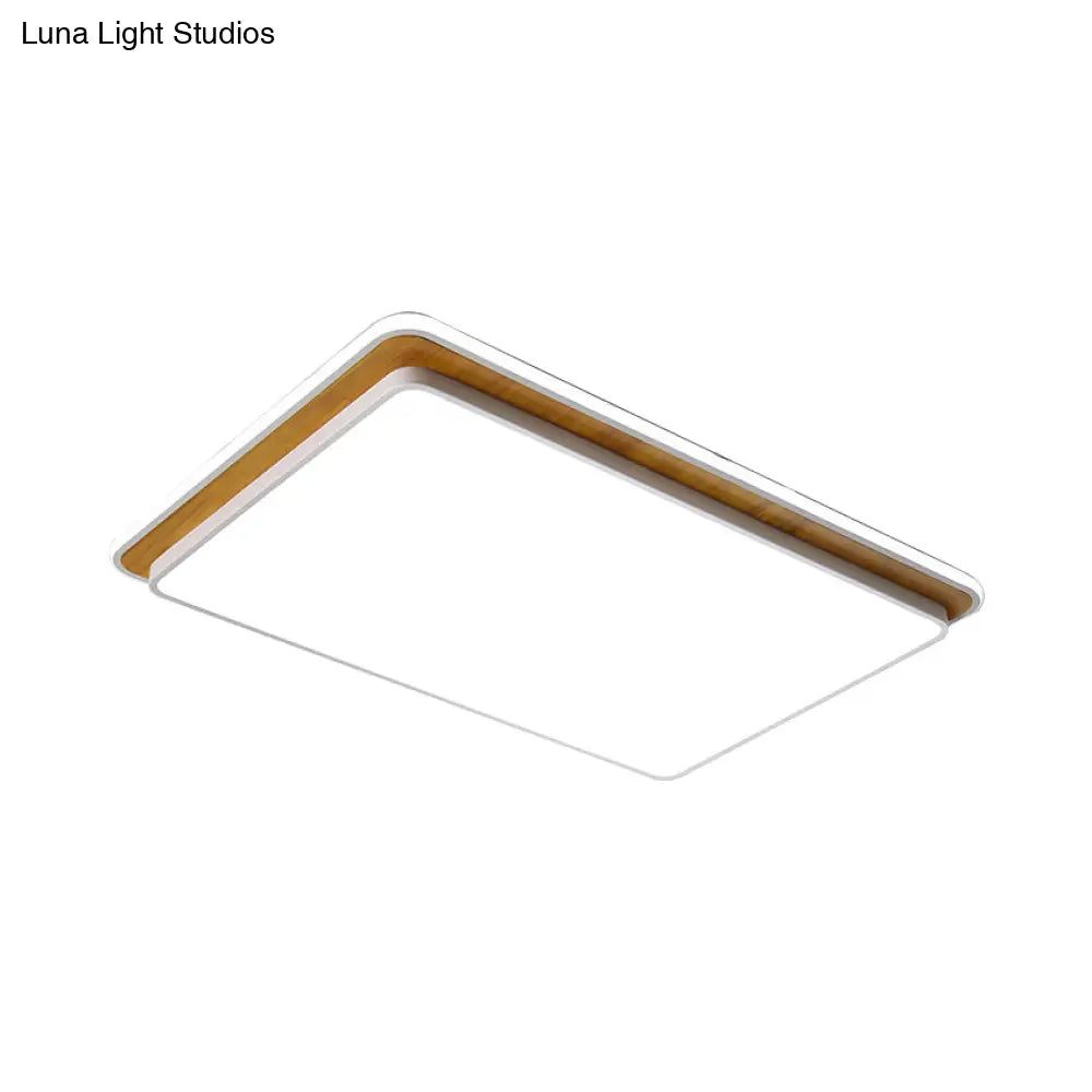 DecorBites™ DecorBites™ Minimal LED Metal Flush Mount Ceiling Lamp in Black/White - White/Warm Light