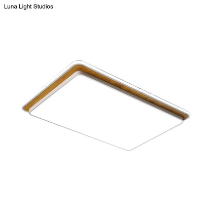 DecorBites™ DecorBites™ Minimal LED Metal Flush Mount Ceiling Lamp in Black/White - White/Warm Light