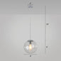 Minimalist 1-Head Glass Pendant Lamp for Restaurants with Sphere Shade