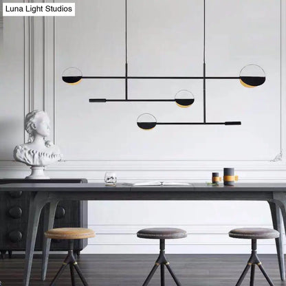 ديكوربايتس™ مصباح معلق بسيط بثلاثة أذرع مع 4 لمبات لجزيرة غرفة الطعام