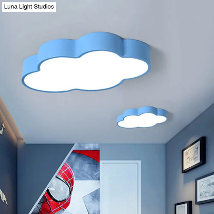 DecorBites™ DecorBites™ Minimalist Acrylic Flush Light with LED Cloud Shade for Nursery - Ceiling Fixture
