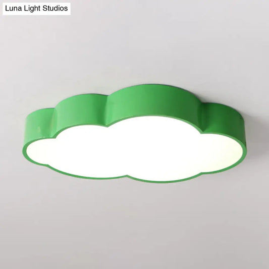 DecorBites™ DecorBites™ Minimalist Acrylic Flush Light with LED Cloud Shade for Nursery - Ceiling Fixture