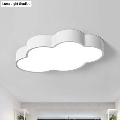 DecorBites™ DecorBites™ Minimalist Acrylic Flush Light with LED Cloud Shade for Nursery - Ceiling Fixture