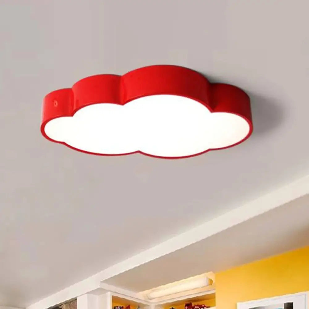DecorBites™ DecorBites™ Minimalist Acrylic Flush Light with LED Cloud Shade for Nursery - Ceiling Fixture
