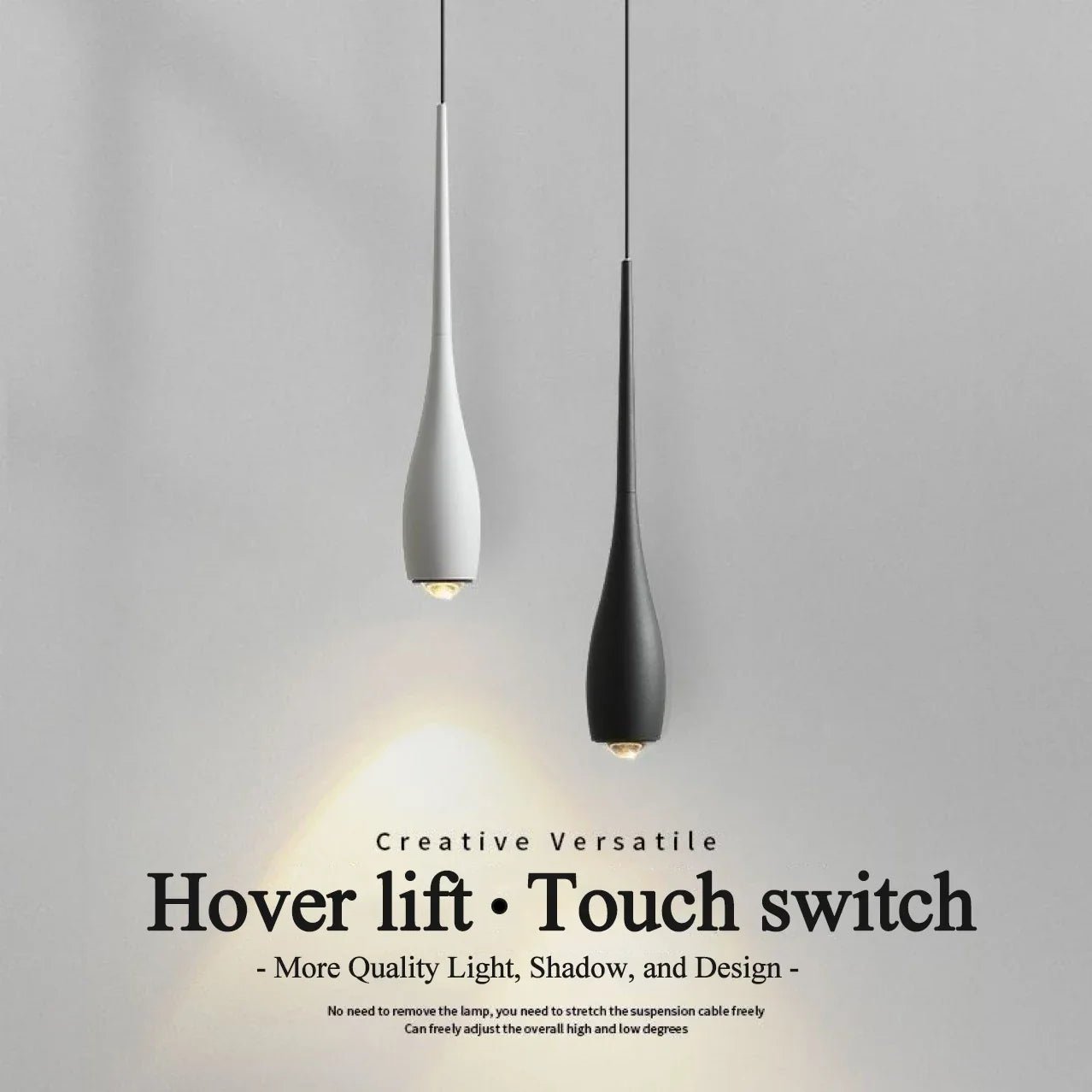 Minimalist Adjustable Touch-Dimming Pendant Light - Decorbites