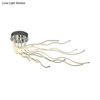 DecorBites™ DecorBites™ Minimalist Aluminum LED Ceiling Light in Warm/White