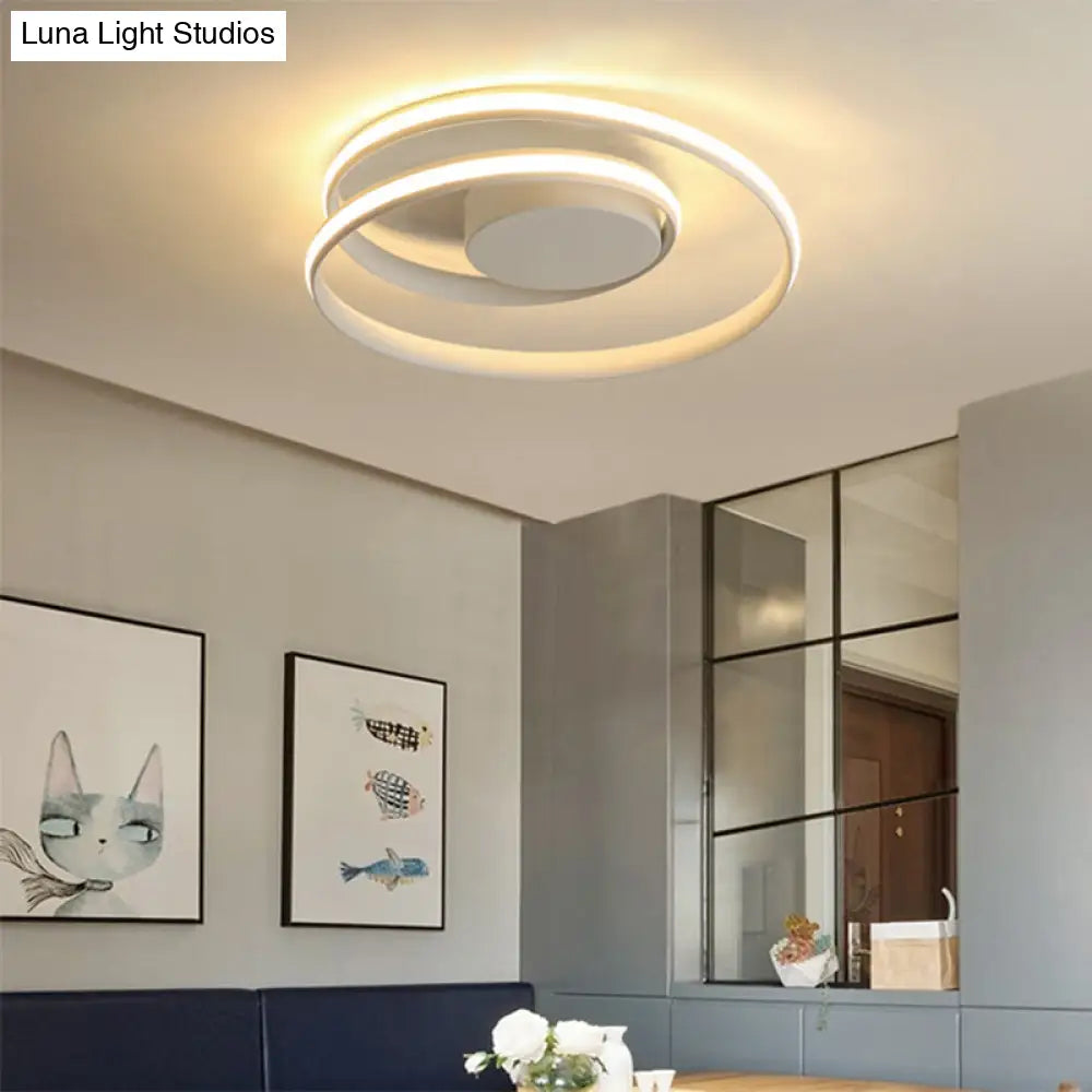 DecorBites™ DecorBites™ Minimalist Aluminum LED Ceiling Light with Seamless Curve Mounting
