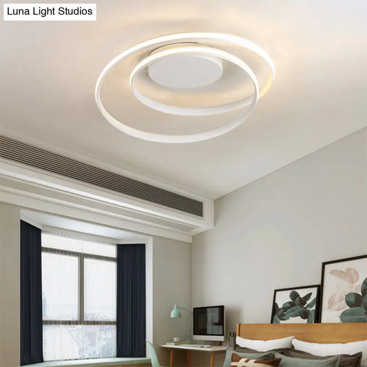 DecorBites™ DecorBites™ Minimalist Aluminum LED Ceiling Light with Seamless Curve Mounting