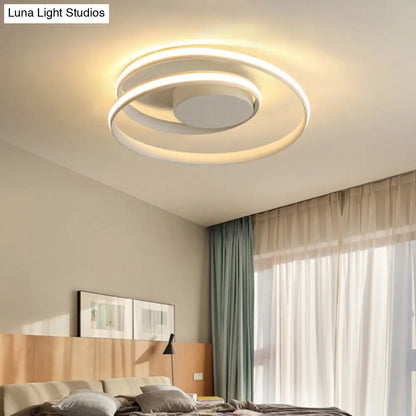 DecorBites™ DecorBites™ Minimalist Aluminum LED Ceiling Light with Seamless Curve Mounting