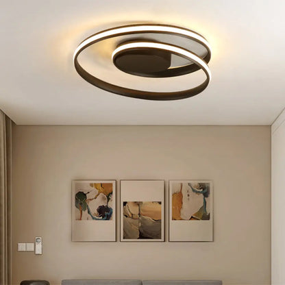 DecorBites™ DecorBites™ Minimalist Aluminum LED Ceiling Light with Seamless Curve Mounting