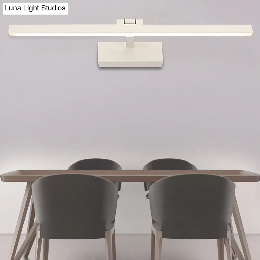 DecorBites™ DecorBites™ Minimalist Aluminum Wall Lamp - LED Vanity Mirror Light for Bathroom (16"/19.5" W) - Black/White