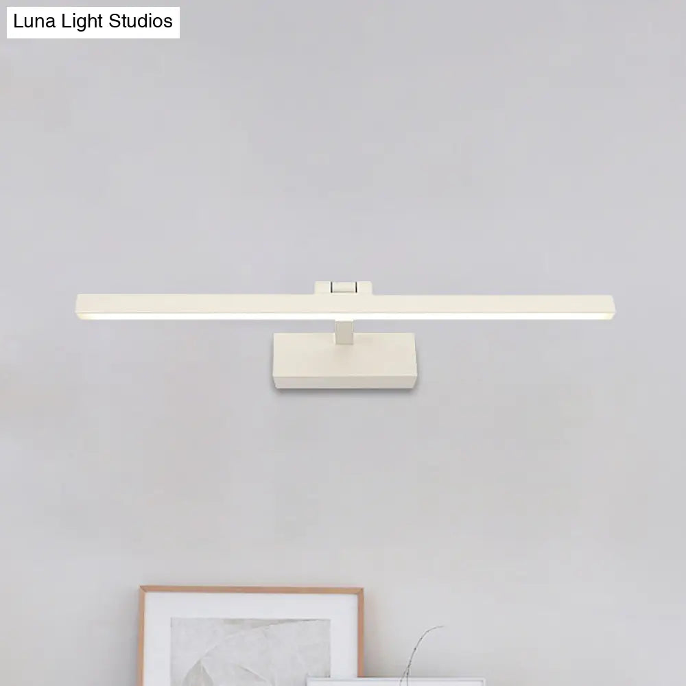 DecorBites™ DecorBites™ Minimalist Aluminum Wall Lamp - LED Vanity Mirror Light for Bathroom (16"/19.5" W) - Black/White