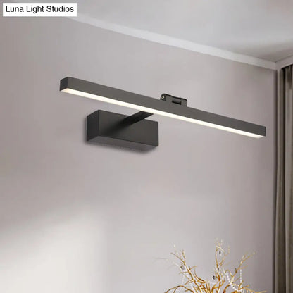 DecorBites™ DecorBites™ Minimalist Aluminum Wall Lamp - LED Vanity Mirror Light for Bathroom (16"/19.5" W) - Black/White