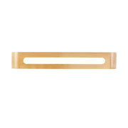A minimalist bamboo led wall sconce with warm glow and nordic style lighting featuring maximum bulb wattage details