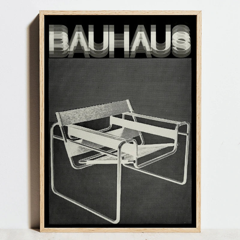 ’Minimalist Bauhaus Exhibition Posters - Canvas Wall Art’ - Posters