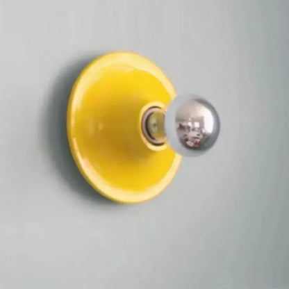 Minimalist Bauhaus Lamp - Yellow / Medium 16cm