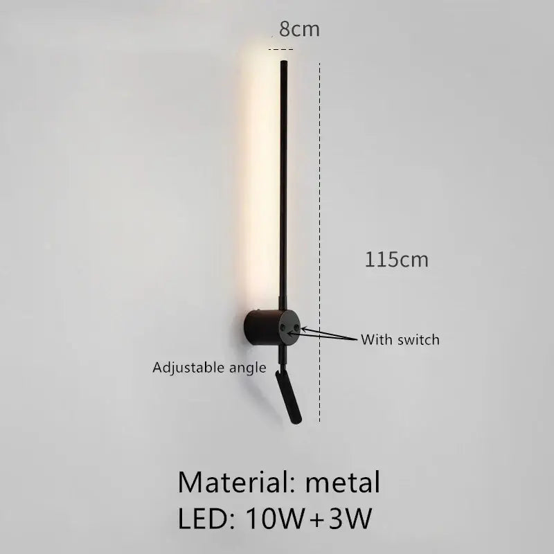 Minimalist black metal wall lamp with adjustable angle for bedroom reading by decorbites adjustable angle sconce