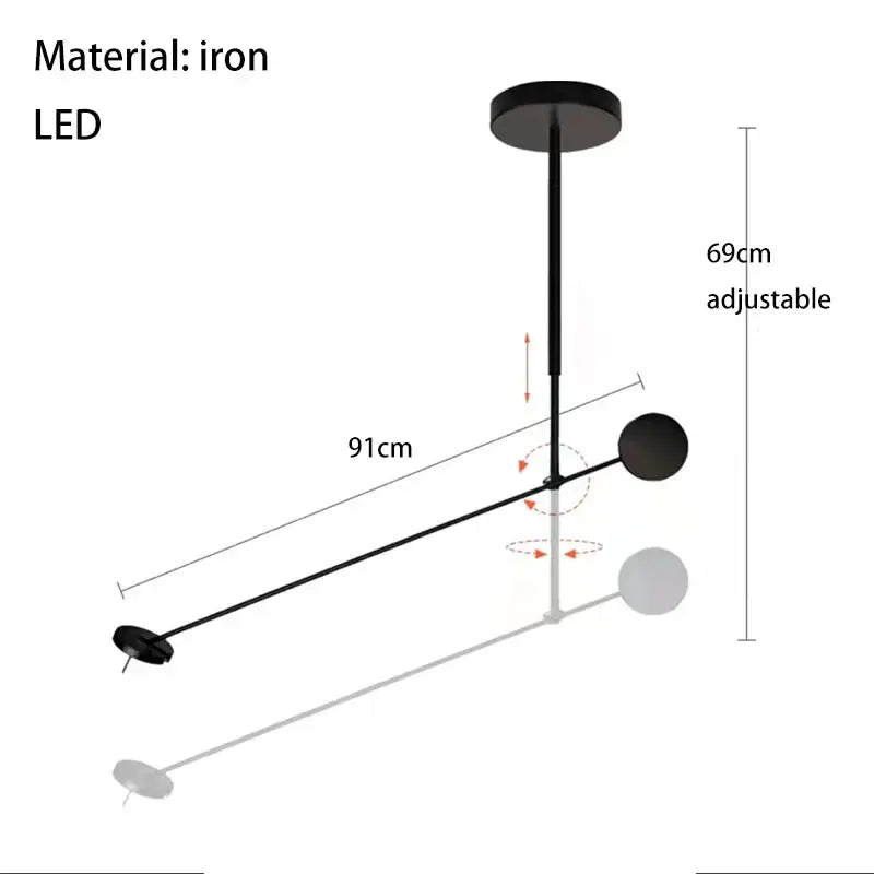 Minimalist black iron wall lamp with adjustable swing arm and LED bulbs designed for bedroom lighting