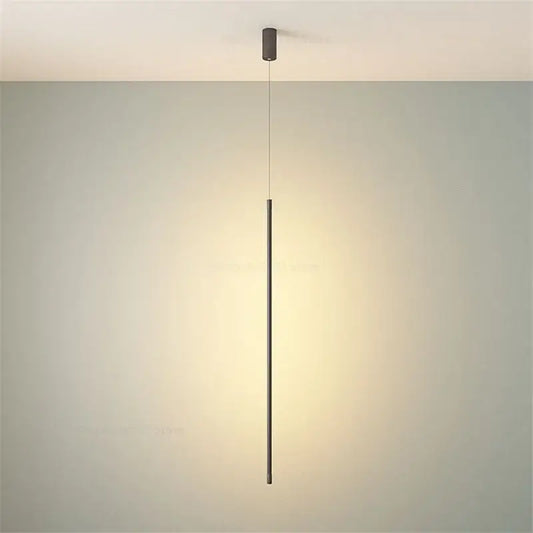 Minimalist black cylindrical pendant light with sleek modern design in white metal pendant kitchen fixture