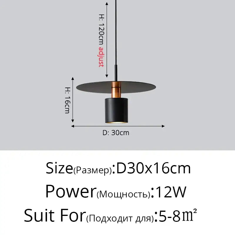 Minimalist black and copper iron art led chandelier with cylindrical body and adjustable height for bedroom decorbites iron art