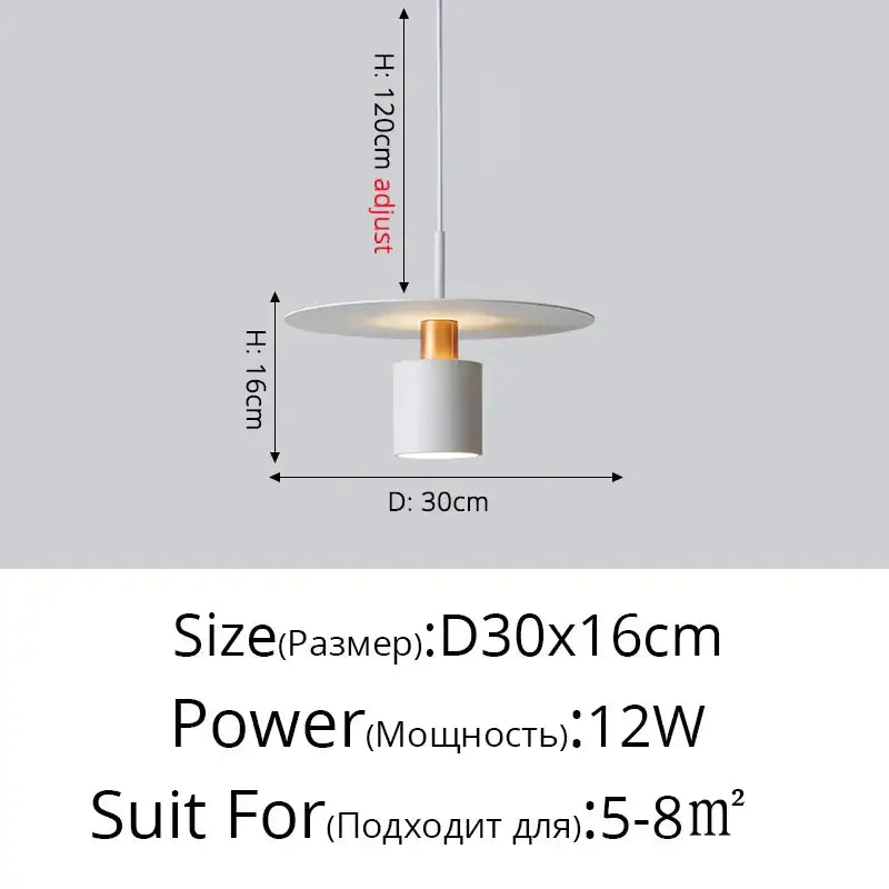 Minimalist white pendant light with cylindrical body and gold accent, ideal for decorbites iron art led chandelier use