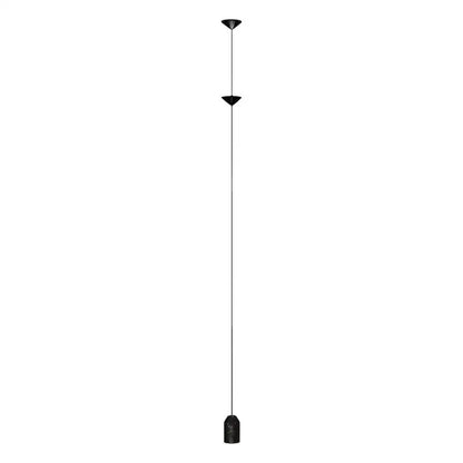 Minimalist black decorbites cone design floor lamp with sleek conical shades and thin cord for living room lighting