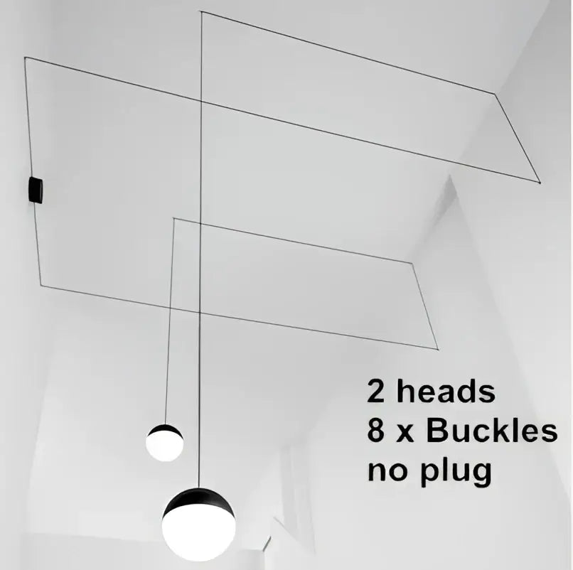 Minimalist black metal pendant lights with geometric glass ball led spherical white shades for living room decorbites