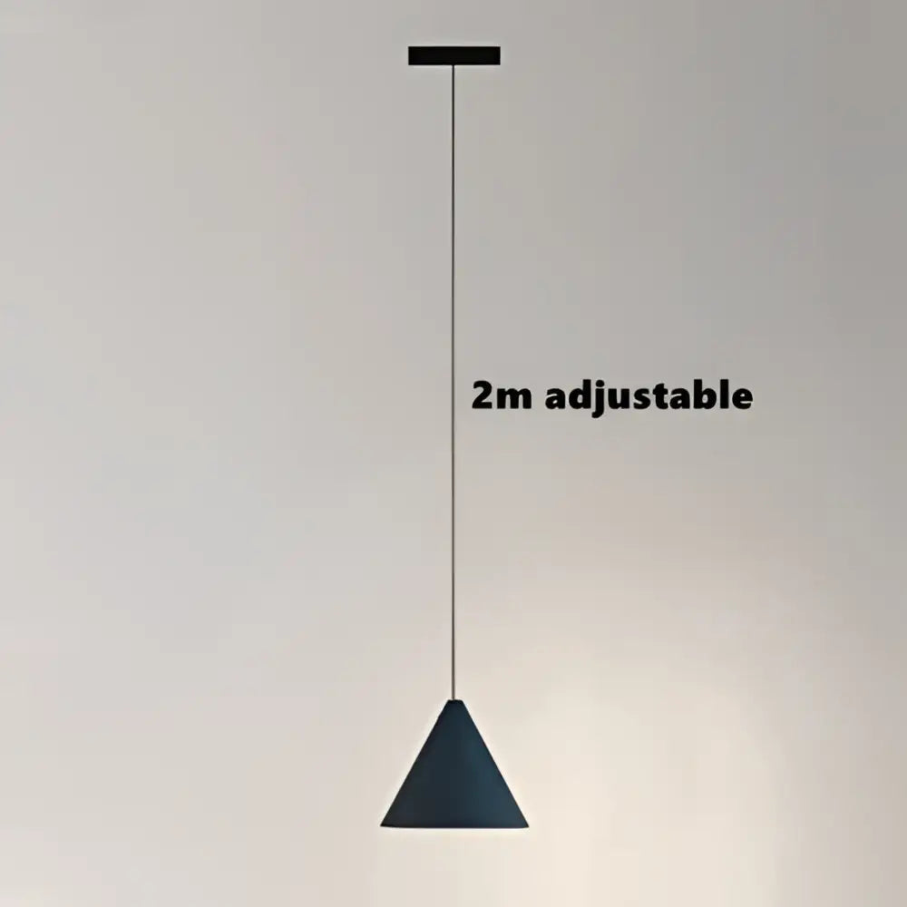 Minimalist black geometric led pendant light with conical design and 2m adjustable cord for modern decorbites pendant light decor