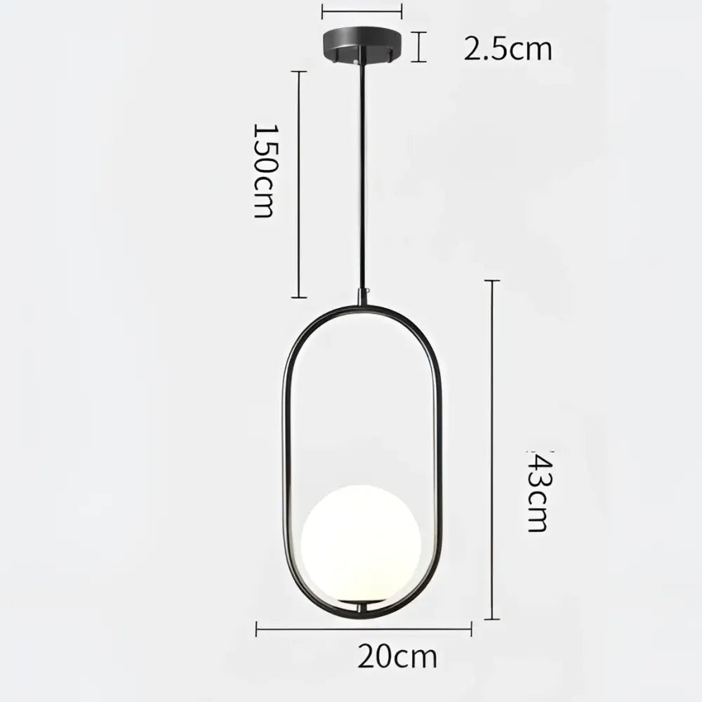 Minimalist black pendant lamp with frosted glass ball globe ideal for dining room decorbites glass ball design