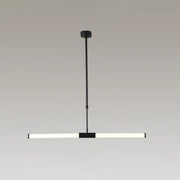Decorbites minimalist glass tube pendant lamp with black led and frosted white shade for modern office lighting