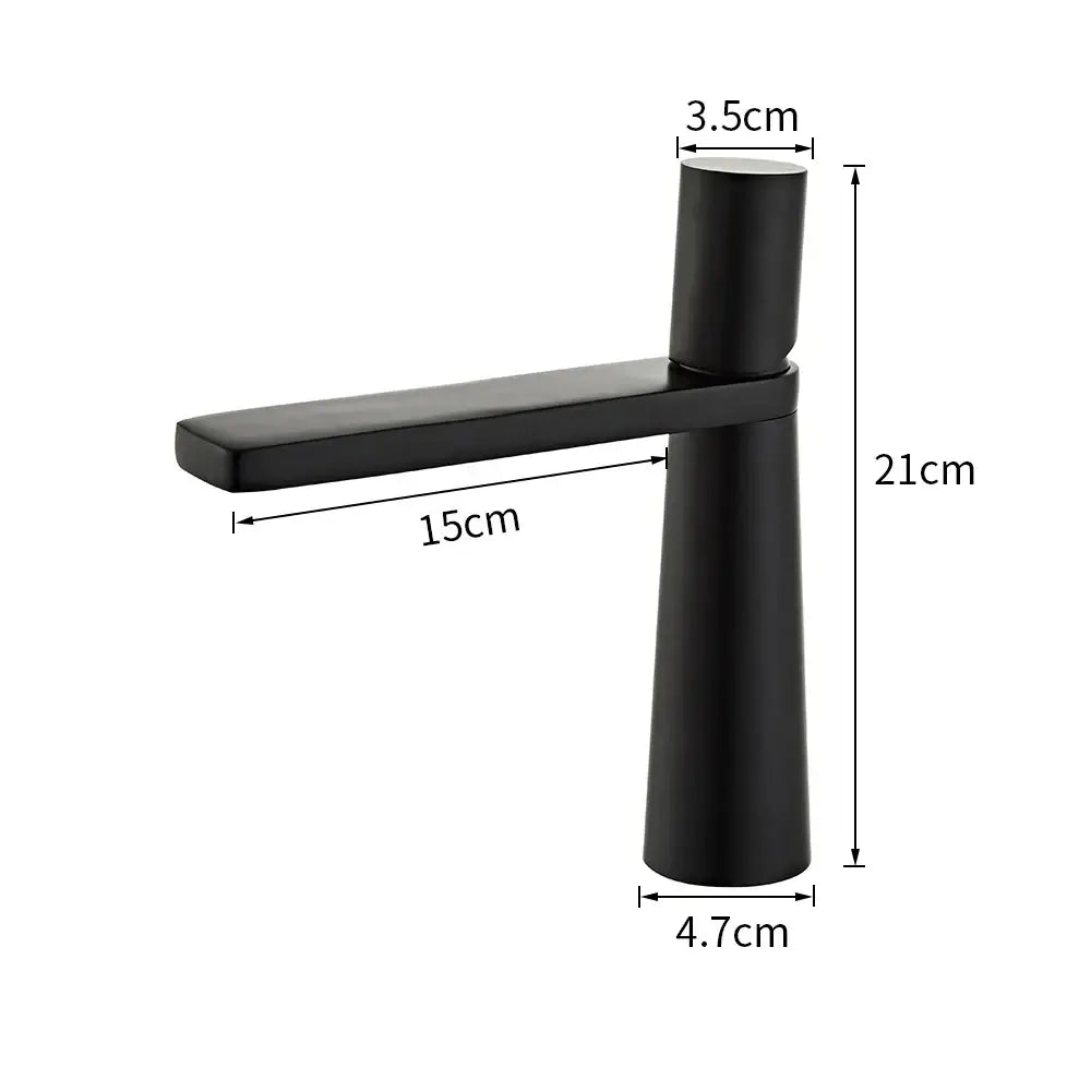 Minimalist black and gold brass bathroom faucet mixer tap with matte finish and sleek decorbites brass bathroom design