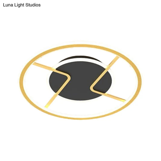 DecorBites™ DecorBites™ Minimalist Black LED Ceiling Light - 16"/19.5" Width