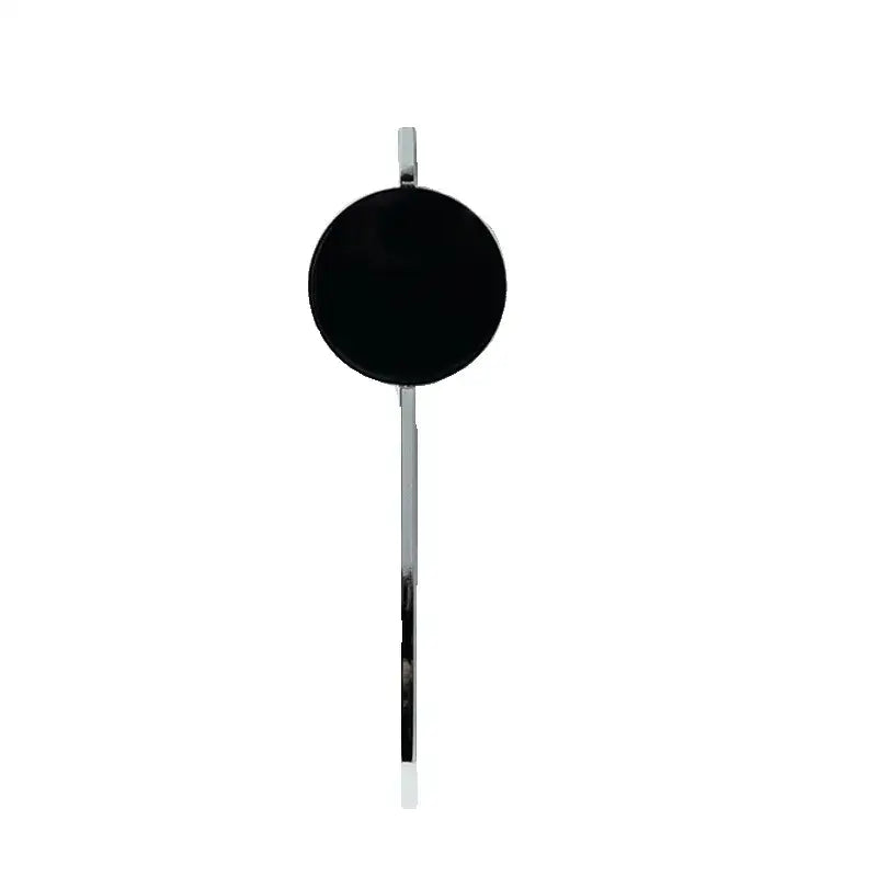 Minimalist black led wall sconce with a sleek silver-toned metal bail and chain for living room ambient light decorbites led wall