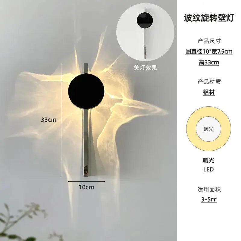 Minimalist black led wall sconce with metallic aluminum stem and warm light for living room decorbites led wall ambient lighting