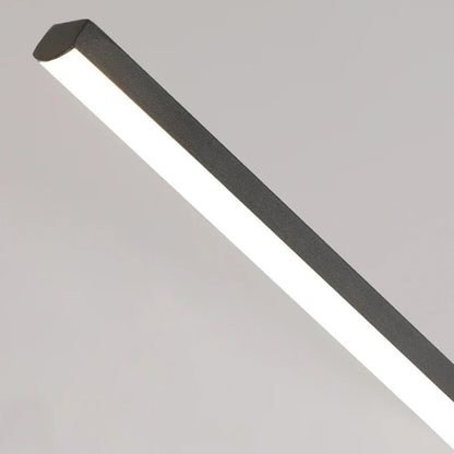 Minimalist Black Linear Aluminum Pendant Light - Decorbites