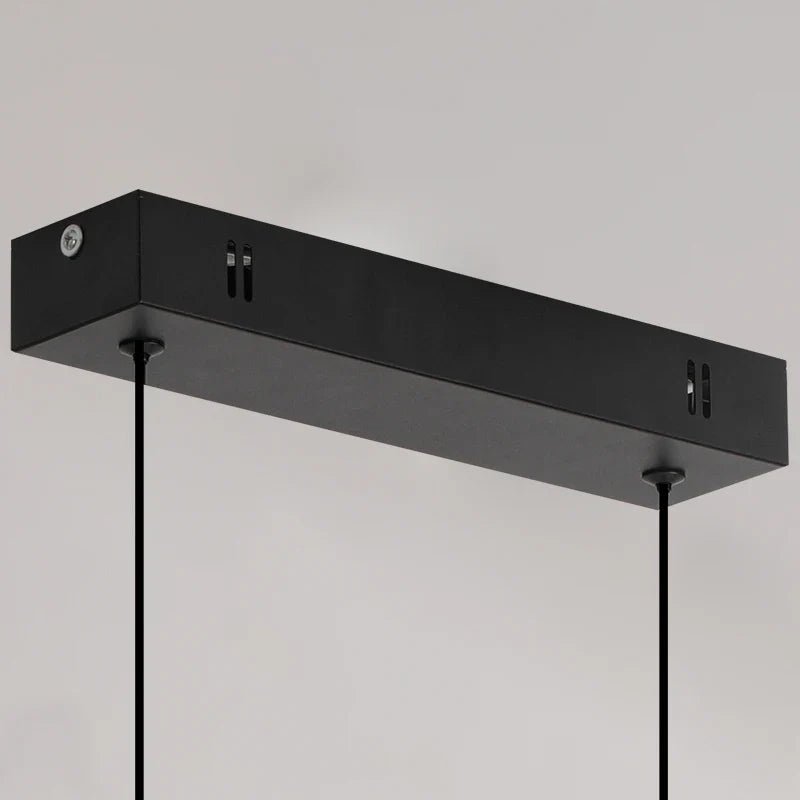 Minimalist Black Linear Aluminum Pendant Light - Decorbites
