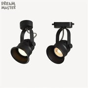 Minimalist black matte led ceiling spotlight with adjustable gu10 5w led heads for kitchen lighting