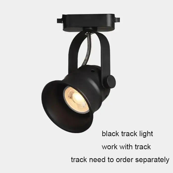 Black matte finished adjustable led ceiling spotlight with gu10 5w led and sleek industrial design for kitchen use