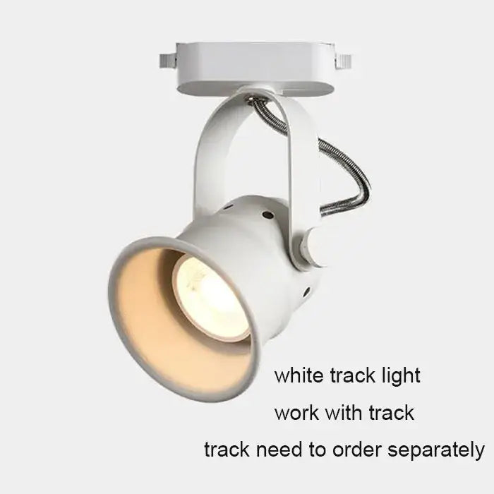 White adjustable track light with modern design and warm bulb for kitchen gu10 5w led ceiling light spotlight