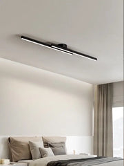Modern black linear ceiling light with sleek minimalist design for living room minimalist nordic ceiling light